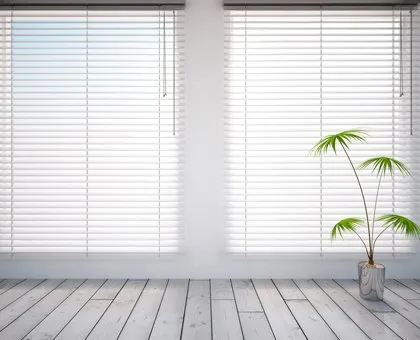 warm and classic window Faux wood